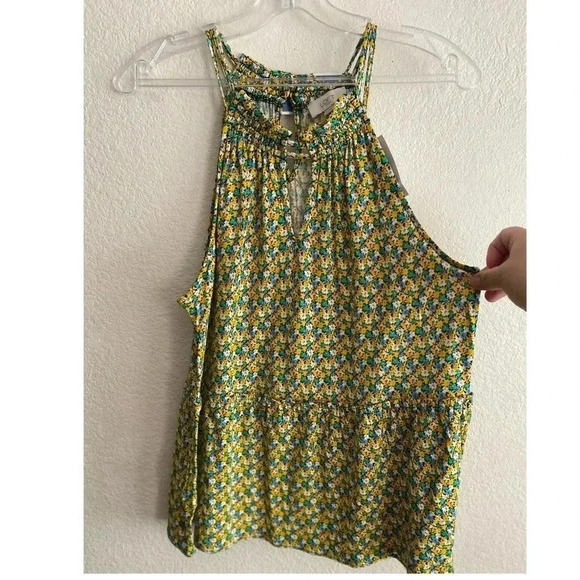 🆕Loft Floral Peplum Tank Top S🆕 - Picture 7 of 13